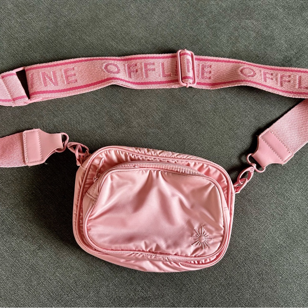 Aerie Blush Pink Crossbody Bag